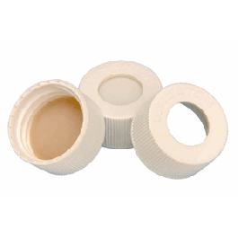 WHEATON 玻璃纖維聚丙烯旋蓋 24-400 PTFE表面硅樹脂蓋墊 200 個/盒