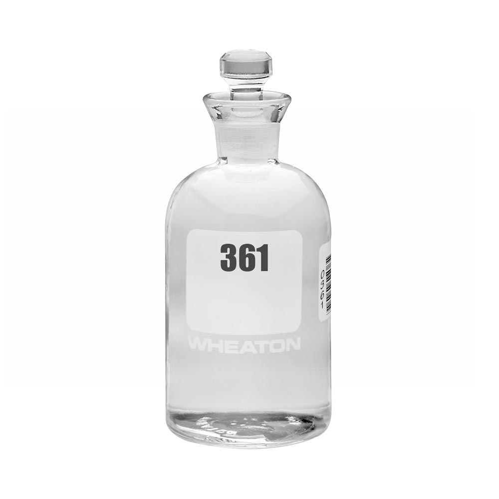 WHEATON 生化需氧量瓶 BOD瓶 300 mL 385 - 408 玻璃robotic塞 24個/盒