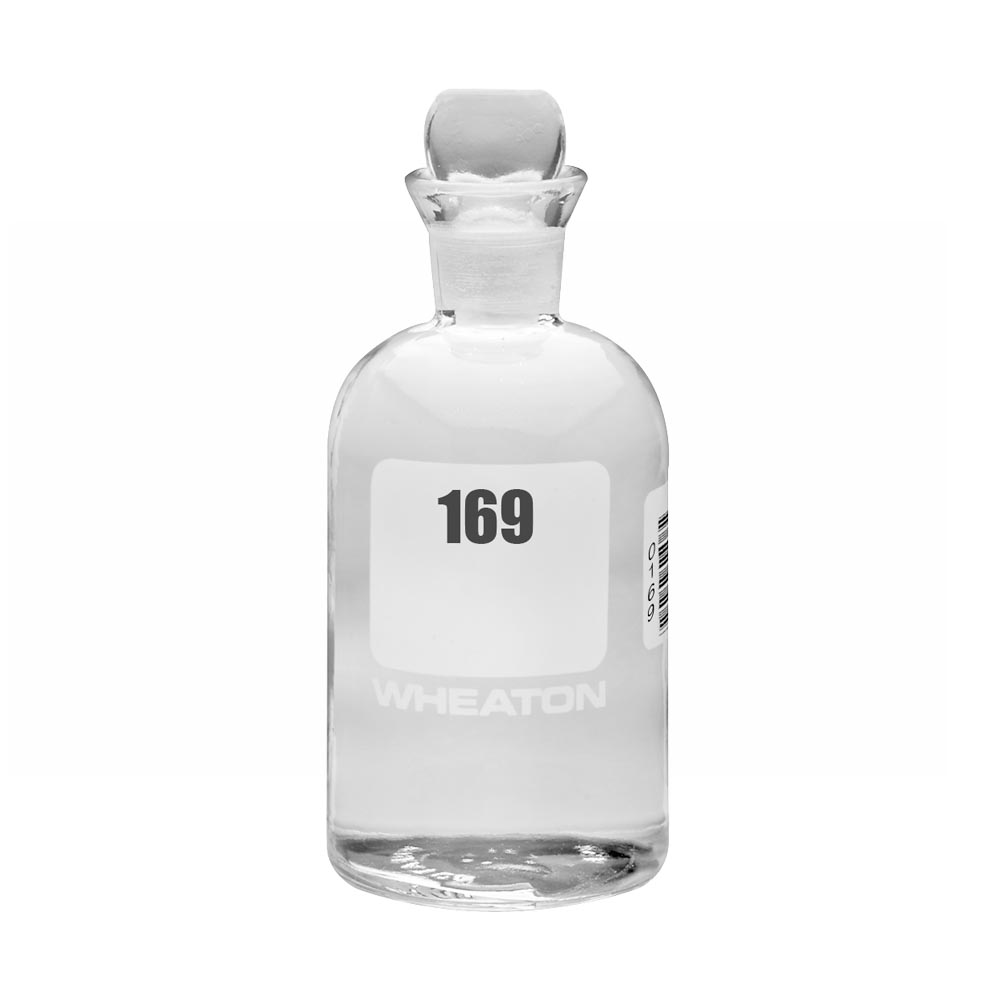 WHEATON 生化需氧量瓶 BOD瓶 300 mL 169 - 192 玻璃pennyhead塞 24個/盒