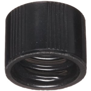 WHEATON 螺旋瓶蓋 黑色聚丙烯蓋 無蓋墊 1000個/盒