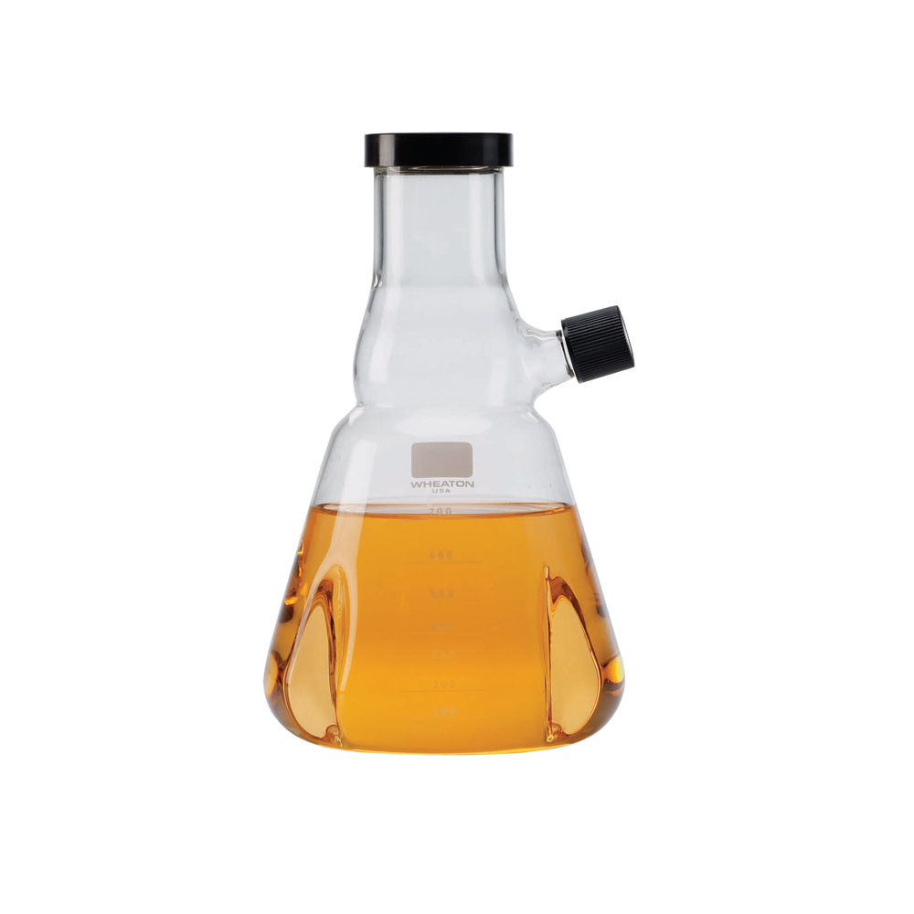 WHEATON 有傾倒口的胰酶消解瓶 700mL，有刻度 1個