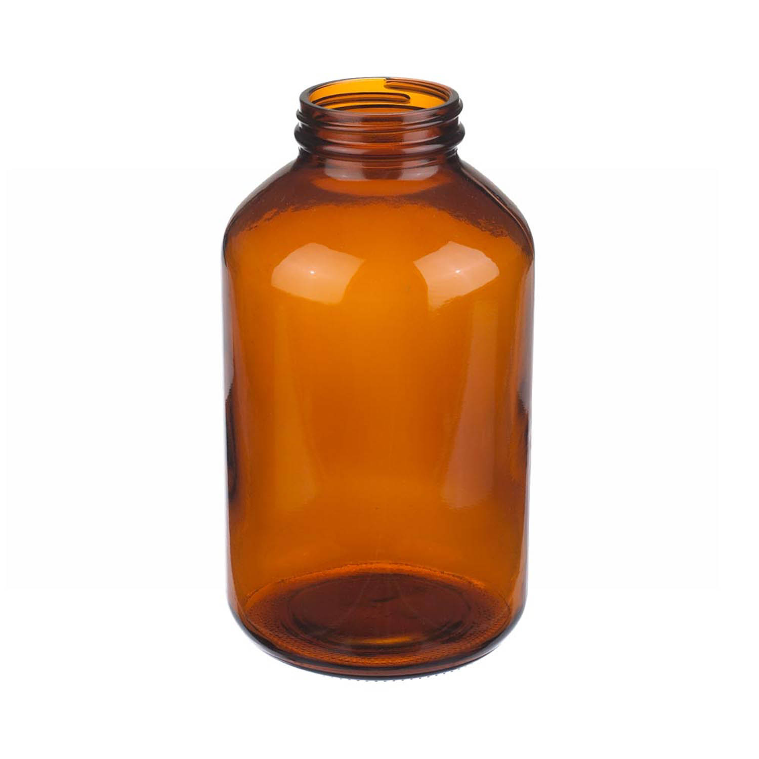 WHEATON 1000mL 棕色廣口瓶 無蓋 36個/盒