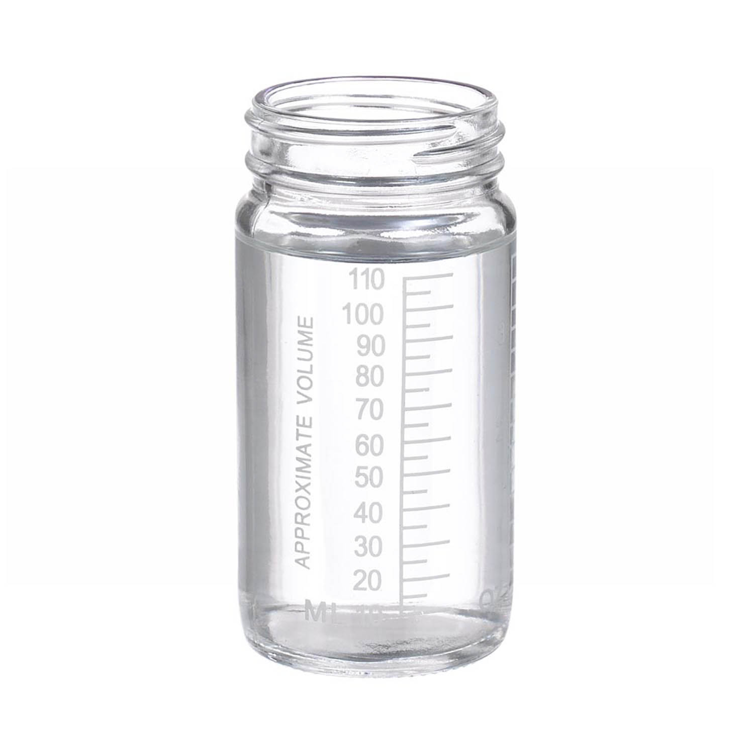 WHEATON 125mL 無色透明刻度瓶 無蓋 144個/盒