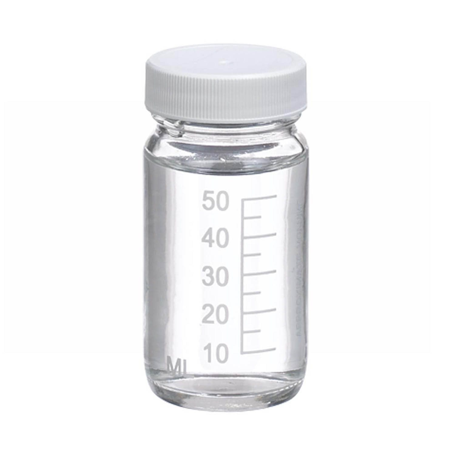 WHEATON 60mL 無色透明刻度瓶 白色聚丙烯蓋 聚乙烯蓋墊 288個(gè)/盒