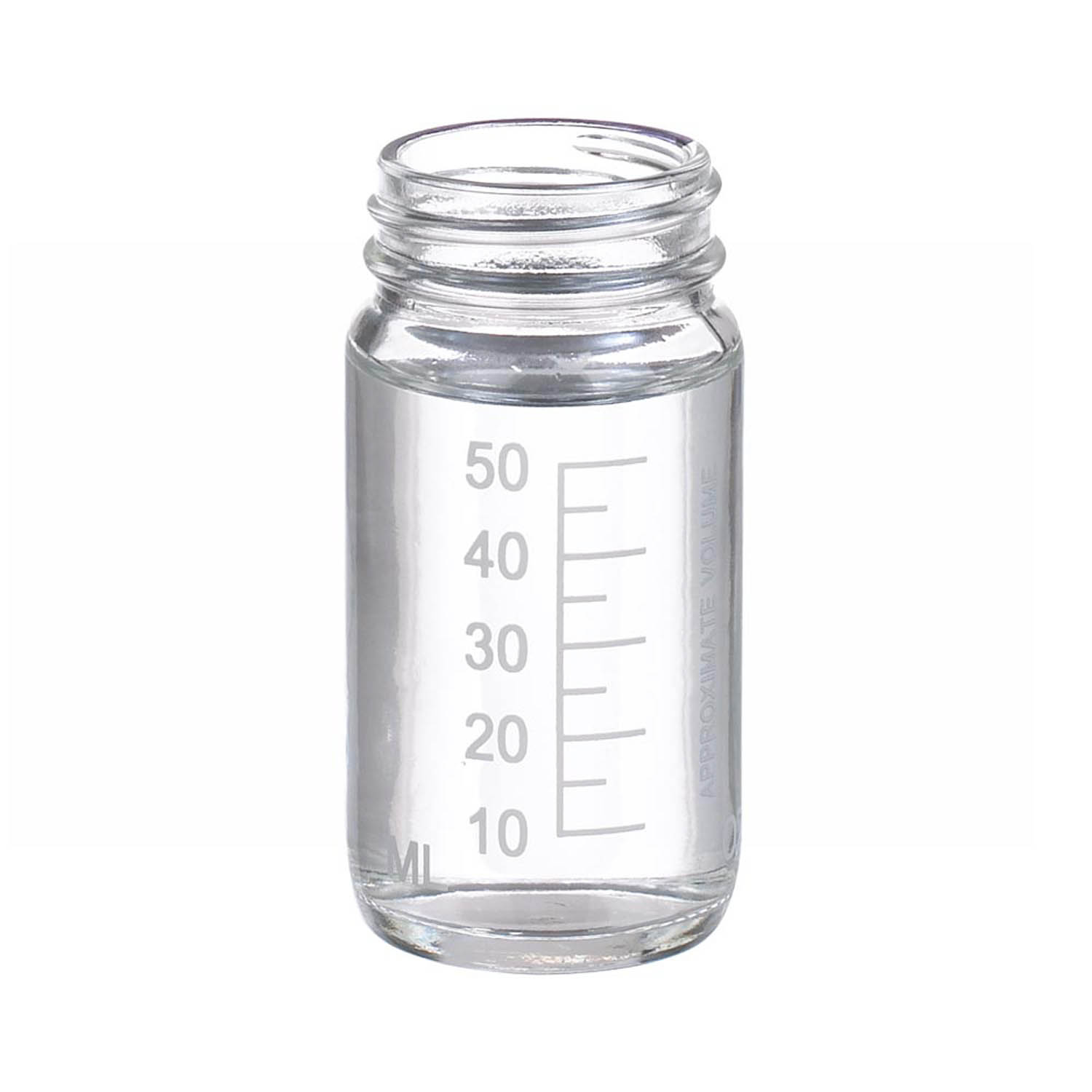 WHEATON 60mL 無色透明刻度瓶 無蓋 288個/盒