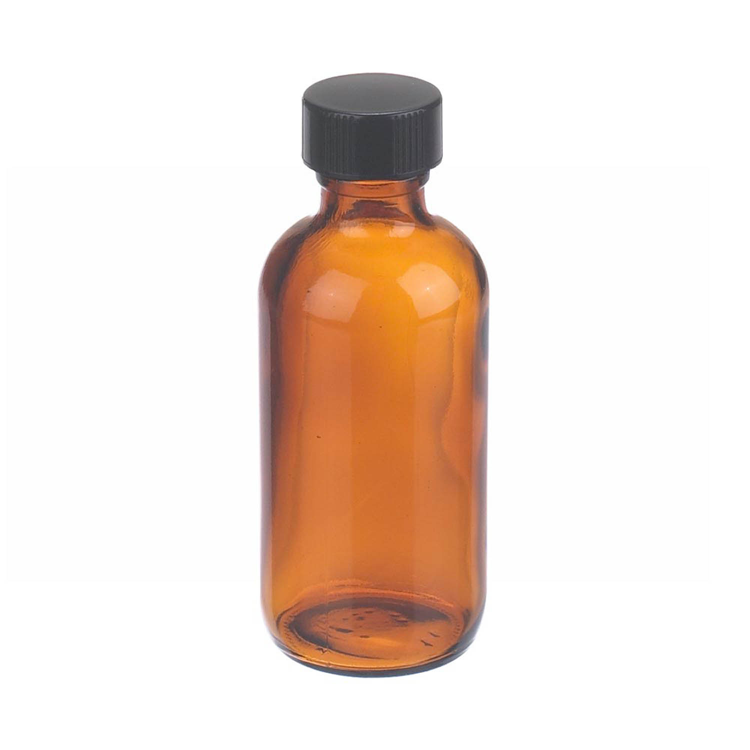 WHEATON 60mL 棕色波士頓圓形瓶 黑酚醛樹脂蓋 橡膠蓋墊 24個/盒